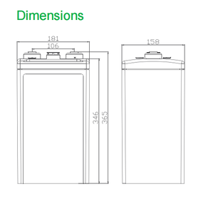 Shoto Gfm-400 Vrla Onderhoudsvrije Verzegelde Lood-Zuur Agm Batterij Voor Telecom/Ups Lood-Zuur Batterij Energieopslagsysteem - Product Image 2