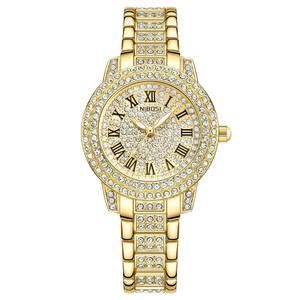 Drioshipping 2552 <b>Women's</b> Analog Quartz <b>Watch</b> Rose Gold Diamond Luxury Waterproof <b>Wrist</b> <b>Watch</b> Stainless Steel Band Glass Dial - Product Image 2