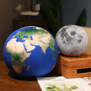高品质定制星球填充太空地球星球月亮毛绒玩具