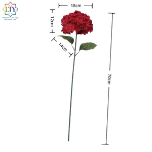 Flores Artificiales de Hortensia de Seda en Forma de Piruleta para Decoración de Bodas, Hoteles y Exteriores - Product Image 1