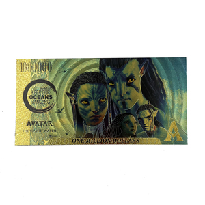 จัดส่งฟรีอวตารของที่ระลึกลาย<span class=keywords><strong>หนัง</strong></span>คลาสสิกธนบัตรพลาสติกฟอยล์ชุบทอง - Product Image 2