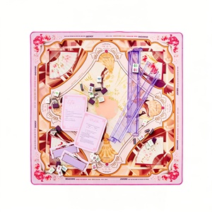 Tappetino Antiscivolo per Mahjong in Ametista, Copertura per Tavolo <span class=keywords><strong>da</strong></span> Gioco con Tonalità Gioiello, Kit per Gioco Competitivo delle Tessere - Product Image 4