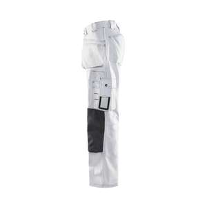 BLAKLADER - 153112101098C54 Pantalones de pintor Blanco/Gris oscuro-EAN 7330509755150 PANTALONES DE TRABAJO DE CARGO - Product Image 5