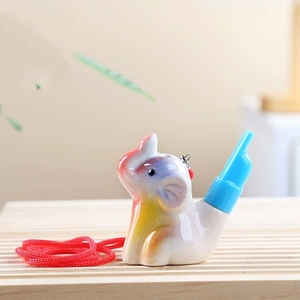 Sifflets d'eau animaux peints à la main, styles variés, pour faire des sons d'animaux en ajoutant de l'eau, pour souvenirs touristiques et cadeaux de fête pour enfants - Product Image 2