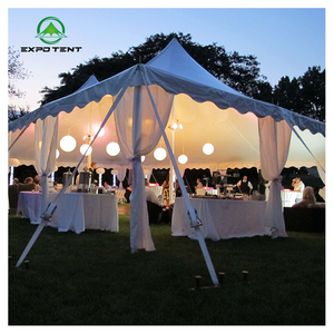 Nhà Máy Trung Quốc trực tiếp tùy chỉnh hình dạng hàng đầu bạt PVC trong suốt cửa sổ PE với màu sắc tùy chọn tiệc cưới lều 200 + chỗ ngồi - Product Image 2