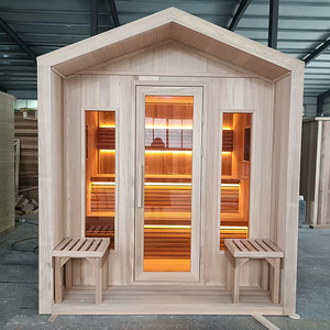 Sauna Exterior Moderna y Elegante de Madera Sólida para 2-4 Personas, Sauna Doméstica Transfronteriza, Cabina de Sauna con Embalaje en Caja de Madera, Producto de Venta Caliente - Product Image 6