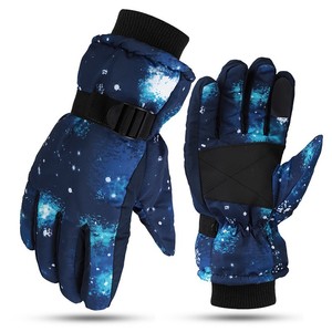 Gants de ski imperméables pour sports d'hiver, isolés thermiquement, en polyester, fermeture éclair, pour snowboard, ski de fond, camping - Product Image 3