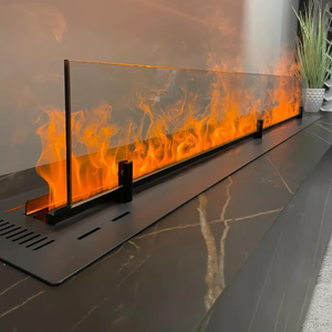 Chimenea Moderna de 64 LED, Decorativa, de Metal y Acero, con Control Remoto por Aplicación, Efecto 3D de Agua, para Uso en Hogar y Hotel, 20250719, con Humidificador Integrado - Product Image 1