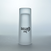 Couleur et logo personnalisés disponibles, verre de tir dépoli haut et droit, lunettes de tir fendues personnalisées de 2oz avec logo