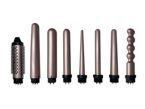 プロ用8-in-1セラミックヘアカーラーワンドセットLEDインジケーター取り外し可能バレル多機能カーリングアイロン - Product Image 5