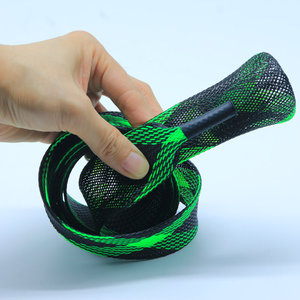 인기 있는 맞춤형 친환경 PET 나선형 랩핑 브레이드 슬리빙 커버 슬리브 낚싯대 보호 RoHS - Product Image 3