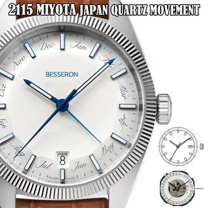 Hot Sale <b>Men's</b> Fashion Luxury <b>Quartz</b> <b>Watch</b> Minimalistic Vintage Style Stainless Steel Band Sapphire Crystal Pointer Dial 5BAR - Product Image 3