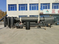 Four de carbonisation continu à vente directe d'usine pour la fabrication de biocharbon à partir de sciure de bois, coques de riz et noix de coco – Afrique du Sud