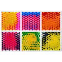 2024 nouveau jouet sensoriel éducatif personnalisé Massage texturé liquide lave tapis sensoriel coloré Gel sol activité carreaux pour l'autisme