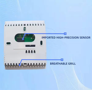 Kunlun Zhongda KZWS Wandmontierter Temperatur- und Feuchtigkeitssensor LCD-Anzeige Anpassbarer Bereich Hohe Präzision 0,5/0,3% RH - Product Image 4