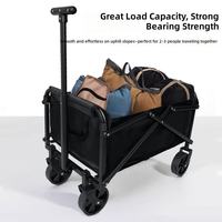 Mini chariot de jardin pliable et léger en acier, personnalisable, pour extérieur