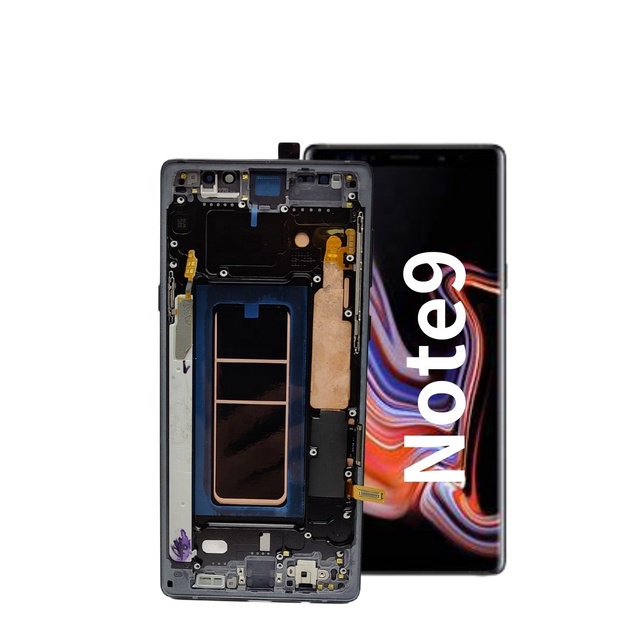 Soft OLED N960 Service Pack LCD for Samsung Galaxy Note 9 Mobile Phone Repaired Parts LCD with Frame Assembly