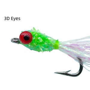Vente flash 19,9 mm 8 #   Hameçons 2 couleurs, 5 pièces par boîte, phosphorescents pour brochet et lucioperche, leurres de pêche artificiels réfléchissants à flash - Product Image 5