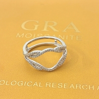 Bagues personnalisées pour femmes, bagues de mariage avec moissanite couleur D, bagues de rehaussement