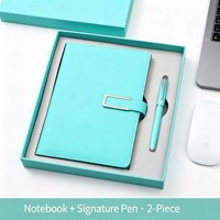 En stock – Coffret cadeau d'affaires de luxe personnalisé : Carnet A5 en cuir PU avec stylo et parapluie, reliure filigranée – Cadeau d'entreprise