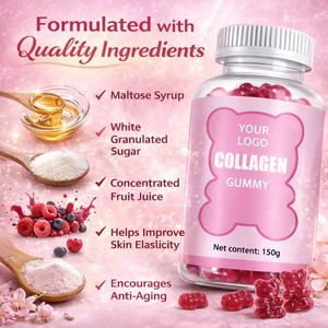 Gummies de collagène les plus populaires avec biotine et vitamine C pour la santé des cheveux, des ongles et de la peau – Complément alimentaire - Product Image 3