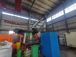 משטח פלסטיק 1100*800*140 מ\\\"מ, מכירה ישירה מהמפעל, ניתן לערום, HDPE, רשת, תשע רגליים, 4 כיוונים, חד צדדי, מטען, ג'ייתן JN-1108 1T - Product Image 3