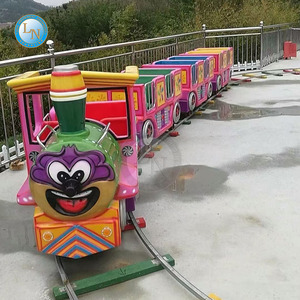 Parc à thème extérieur Manèges sur piste de divertissement Kiddie Ride Mini Track Train Tours pour enfants à vendre - Product Image 2