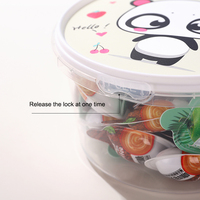 Barquette alimentaire en plastique rigide PP pour pizza, salade, gâteau, sushi, biscuits, fruits, boîte de rangement - pour le stockage de gelée et de sucre