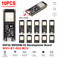 Kit Pengembangan Nirkabel USB Type-C ESP32 Board WROOM-32 CH340C 38Pin 2.4GHz WiFi+BLE