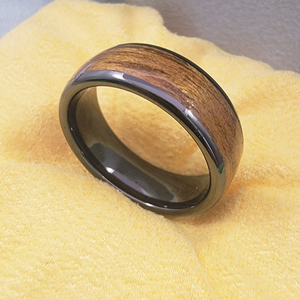 Bague connectée NFC réinscriptible en céramique effet bois T5577 NTAG216 13,56 MHz, étanche IP68, pour contrôle d'accès aux bureaux - Product Image 3