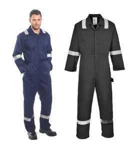 Presley OEM Oil Industrial Workwear Coverall Pyrovatex Gas Station Uniform