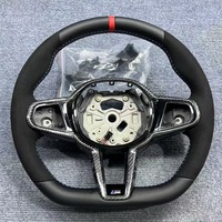 Volant en fibre de carbone pour BMW M3 M4 M5 M6 F30 F10 F15 F36 F01 F20 F22 F25 F31 F32 E70 E71 E90 E91 E92 X1 X2 X3 X4 X5 X6