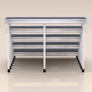 Escenario Portátil Plegable para Coro Móvil, de Aluminio, con Ruedas, para Escuela de <span class=keywords><strong>Canto</strong></span>, Usado, de 18 mm de Grosor, con Soporte para Coro - Product Image 1