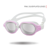 Lunettes de natation pour adultes, revêtement anti-buée, anti-UV, style aviateur, vision grand angle, étanches, Gafas De Natacion pour l'entraînement