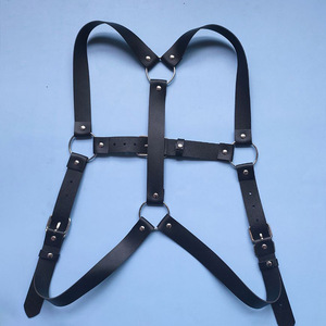 สายรัดหนังสีดำสำหรับผู้ชาย สไตล์พังก์ สำหรับงานปาร์ตี้ รุ่น M-055 - Product Image 4