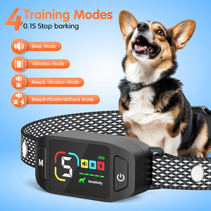 Pantalla a Color perro sin ladridos Collar magnético recargable impermeable vibración choque perro dejar de ladrar entrenamiento ladridos Control Collar - Product Image 5