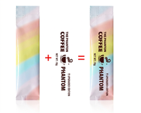Sachet en aluminium imprimé sur mesure, scellé à l'arrière, pour café en poudre, thé en poudre, emballage individuel