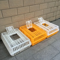 Cage de transport de poulet de volaille en plastique de haute qualité/boîte de transport de volaille