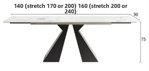 <span class=keywords><strong>Table</strong></span> rectangulaire en marbre de luxe italienne, <span class=keywords><strong>table</strong></span> extensible pour salle à manger, <span class=keywords><strong>table</strong></span> <span class=keywords><strong>pliante</strong></span> en pierre d'ardoise, <span class=keywords><strong>table</strong></span> à dîner extensible pour 8 personnes - Product Image 6
