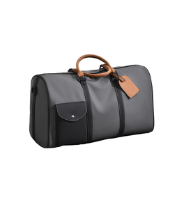 Grand sac de voyage en cuir PU – Approvisionnement direct usine avec revêtement imperméable et poignées contrastées - Product Image 1