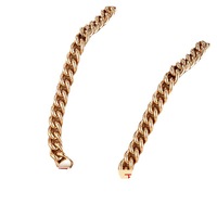 Super voordelige brede Cubaanse ketting met hartvormige sluiting, geschikt voor Valentijnsdag, afstuderen, minimalistische dagelijkse outfits.