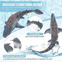 2022 nouveau RC dinosaure jouets télécommande Mosasaurus Simulation plongée jouets RC bateau avec lumière et eau de pulvérisation pour piscine