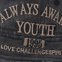 Gorra de Béisbol Deportiva de Algodón Lavado Estilo Vintage, Unisex, Diseño Casual con Letras, Hebilla Ajustable de Cobre Dorado