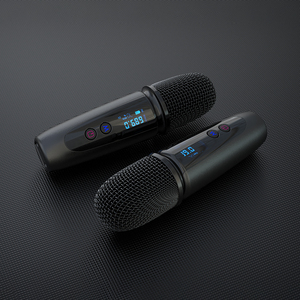 CQA Q1 <span class=keywords><strong>Mini</strong></span> microphones chantants pour enfants, microphones de karaoké sans fil Microphone de karaoké sans fil UHF pour le chant - Product Image 2