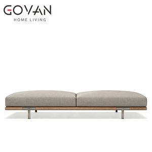 Sofá de Teca Moderno y Duradero, Resistente a la Decoloración y a la Intemperie, para Exteriores, Junto a la Piscina, Terraza, Patio - Product Image 3