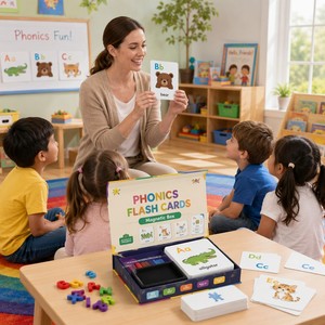 Cartes flash de phonétique personnalisées imprimées, service d'impression de jeux de cartes d'<span class=keywords><strong>alphabet</strong></span> et de sons OEM pour les éditeurs éducatifs - Product Image 2