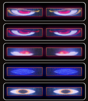 Panneau d'affichage LED Demon Eyes 24V, panneau Devil Eye, messages animés défilants clignotants, programmable, flexible, accessoire LED pour voitures