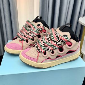 Zapatos Deportivos de Diseño de Lujo y Alta Calidad, Negros, con Malla, Suela Gruesa, con Cordones, para Caminar, de Marca Famosa, Casuales, Modernos y a la Moda - Product Image 1