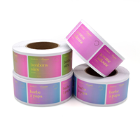 Étiquettes personnalisées pour soins de la peau, impression mate, toucher doux, résistantes à l'huile et à l'eau, autocollants adhésifs en feuille d'or, rouleaux d'étiquettes pour bouteilles cosmétiques
