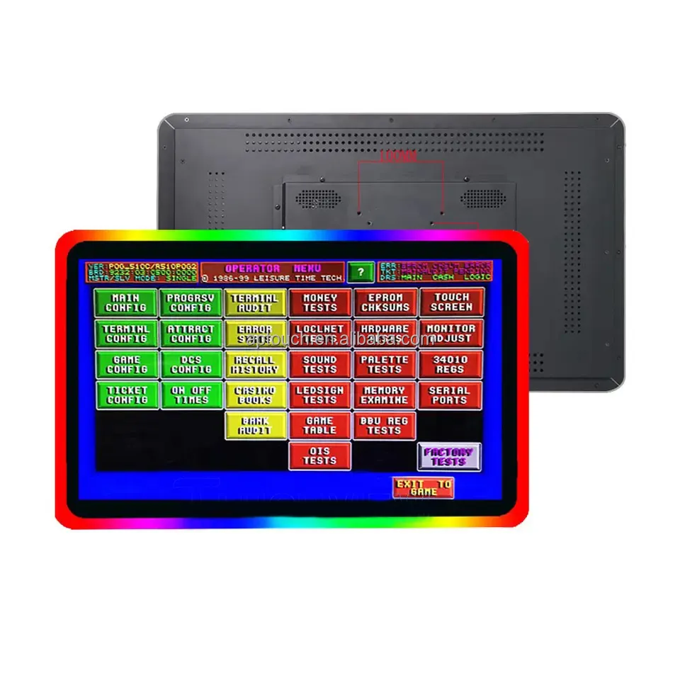Monitor capacitivo de 22 pulgadas 19 ''22'' 23,6 ''POG Gaming Touch Monitor con luz LED alrededor